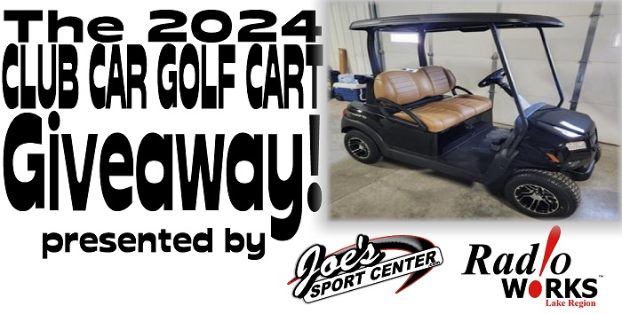 Win a Club Car Onward Golf Cart from Joe's Sports Center and RadioWorks!